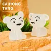 Resina 3D Dibujo Animado que Brilla en la Oscuridad Perro Mascota Accesorio Creativo DIY Colgante Decoración Miniatura Hecha a Mano