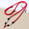 Cordón para Colgante de Jade Hetian, Colgante de Jade con Cordón de Cinabrio, Cordón para Colgar Adorno de Jade, Cordón para Colgar Joyería de Jade, Cordón para Collar para Hombres y Mujeres