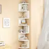 Estantes de pared para dormitorio, paneles de almacenamiento de esquina, estanterías de pared, gabinetes de almacenamiento triangulares para esquinas del hogar