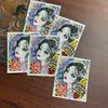 Hotong Xizang Nepal Thangka Puro Pintado à Mão Vida Passada e Presente 3*4 [Núcleo de Papelão]