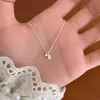 Collar de Perlas de Plata de Ley S925 de Alta Gama para Mujer 2026 Nuevo Estilo Coreano Colgante Moda Simple Trébol Cadena para Clavícula