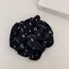 Scrunchie de Laço Moderno para Penteado de Trabalho Simples com Estampa Faixa para Coque Rabo de Cavalo de Alta Qualidade Flor para Mulheres