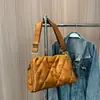 Bolsa de Plumas para Mujer Otoño e Invierno 2025 Nueva Tendencia Coreana Acolchada Cuadrada Pequeña Bolso Versátil de Gran Capacidad para Hombro Cruzado