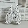Novo estilo pingente Leader Dog, calça floral, roupas de boneca, macacão floral, calça bolha, roupas e acessórios Labubu
