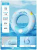 Flotador Inflable para Niños con Doble Asa, Flotador Donut Grueso de PVC de Doble Capa para Adultos, Portátil, Espesor Adicional