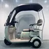 Triciclo eléctrico para hombres y mujeres, diseñado para personas mayores, con toldo, apto para transportar niños e ideal para uso doméstico pequeño.