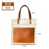 Personalización de bolsa de lona profesional con logo, bolsa de mano de alta gama, hecha a medida según imágenes proporcionadas, bolsa de lona ecológica de gran capacidad engrosada