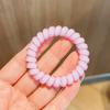 Novo Estilo Coreano Elástico de Cabelo Tipo Fio de Telefone Corda de Cabelo Feminina Corda de Cabeça Cor de Gelatina Transparente Elástico Feminino Pulseira de Rabo de Cavalo Feminino