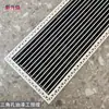 Rejilla de Ventilación de Aire Acondicionado de Aleación de Aluminio/ABS Extendida Ultraestrecha Empotrada Sin Marco Persiana de Retorno de Aire