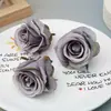 Flores Rosa Europeia de Seda Decoração de Cena de Casamento Flores Artificiais Enfeites DIY Flores Biomórficas Acessórios Feitos à Mão