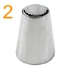Conjunto de bicos de confeitar russos em aço inoxidável bico único para creme 7 peças 9 peças 11 peças 12 peças bico para bolo
