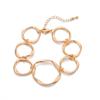 Collar geométrico exagerado de personalidad transfronteriza de Europa y Estados Unidos, anillo de aleación creativo de Amazon, arete hueco, juego de joyas