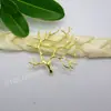Joyería hecha a mano DIY material de horquilla al por mayor 35*39mm rama fina accesorios para el cabello tocado joyería accesorios de latón