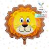 Globos de Papel de Aluminio con Cabeza de Animal de Dibujos Animados León Tigre Jirafa de la Selva Fiesta Temática de Animales Decoración de Cumpleaños Props