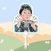 Tarjeta de Recogida de Fans de Cabeza Grande de Malio Concierto Debe Ayudar a Figura el Alrededor Agitar con el Mismo Estilo