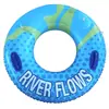 Anillo de Natación Inflable Grueso con Asas de Doble Airbag Rayo de Fábrica Yiwu Anillo de Natación Transfronterizo Anillo de Natación de Color Sólido Venta al por Mayor