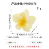 Pinza para el Cabello de Plumeria Más Vendida de Amazon, Nueva Pinza de Garra para el Cabello Perlada, Accesorio para el Cabello de Flor para la Parte Posterior de la Cabeza, Pinza de Garra de Flor, Pinza de Tiburón al por Mayor