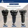 Broca de fundo de poço de carboneto com dente afiado de bola de diamante preto e dente parabólico com impactor para perfuração de minas de engenharia