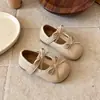 Ins Zapatos pequeños de cuero estilo británico 2026 Nueva Temporada Primavera/Otoño Versión Coreana Zapatos de Princesa con Lazo para Niñas Zapatos de Calle