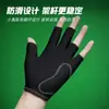 Guantes de Billar Hielo Seda Ligero Transpirable Tres Dedos Hombres Anti-Snooker Individual Snooker Billar con Velcro
