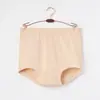 Ropa interior de color liso para mujeres de mediana edad y mayores, de cintura alta, tiro profundo, tallas grandes, calzones de abuela, shorts de señora mayor