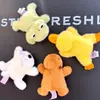Imanes para Refrigerador de Animales de Peluche de Dibujos Animados Lindos Juguetes de Peluche Divertidos Panda Capibara Rana Muñeco Regalos