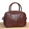 Bolso de Hombro Retro de Piel de Vaca de Primera Capa de Alta Gama para Mujer, Bolso de Mano Casual Versátil de Piel de Vaca Curtida Vegetal