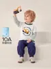 Camiseta de Manga Longa Falsa Duas Peças para Meninos Jellybaby Roupas de Outono para Crianças Tops Infantis Camisetas Básicas Roupas de Bebê para Outono
