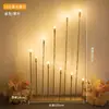 Nuevo Soporte para Velas de Ascensión de Boda Guía de Camino de Flor de Ciruelo Dorada Electrochapada Decoración de Escenario T Lámpara Guía de Camino Otros Soportes para Velas
