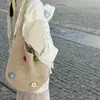 Bolso de Paja Estilo Vacaciones de Playa 2025 Nuevo Bolso de Hombro Bolso Tote de Paja de Verano Gran Capacidad Bolso Tejido Portátil