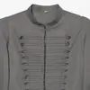 Ins estilo europeo y americano transfronterizo 2026 nueva moda elegante ropa de mujer al por mayor versátil chaqueta corta de retazos con cuello alto