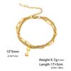 Pulsera de Acero de Titanio de Corte Caliente Transfronteriza Hexágono Brillante Colgante Mancuerna Pulsera Sencilla de Acero Inoxidable de Moda
