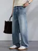 Ropa para Hombre Fengshe / 2026 Primavera y Otoño Nuevo Estilo High Street Americano Pantalones Anchos Sueltos Jeans para Hombre Pantalones Largos Retro