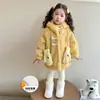 Chaqueta de Niña Invierno 2026 Nueva Elegante Forrada de Polar Gruesa Abrigo Peludo para Bebé Ropa de Invierno para Niños de Moda