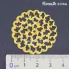 Padrão de Joias DIY Peças de Flor de Ferro Grandes e Pequenas Recortadas Embutidas Peças de Flor Redondas 48/36mm Discos de Metal Recortados