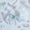 Menta Babero de Gato del Mismo Estilo Babero de Gato Princesa Collar de Nudo de Lazo para Mascota Dorado Degradado Cachorro Alemán Bufanda Deslizante
