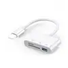 Adecuado para Lector de Tarjetas de Teléfono Móvil Tipo-C Adaptador Tres en Uno Apple Tarjeta Sdtf Línea de Conversión Otg Tarjeta de Memoria Ccd