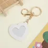 2026 Nuevo Estuche de Cuero para Labial Estilo Princesa Espejo en Forma de Corazón Estuche para Labial Colgante Llavero para un Solo Labial