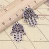 Antigo Prata Lucky Hand DIY Jóias Acessórios Pingente Charme Colar Pulseira Pingente