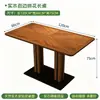 Tema de mesa e cadeira estilo rústico para restaurantes ocidentais, cafeterias populares, mesas de jantar em madeira maciça, cadeiras para restaurantes de culinária fusion comercial