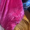Tecido de Veludo Dourado Atacado Cor Sólida Tecido de Veludo Denso Toalha de Mesa Capa de Mesa Cortina de Palco Evento de Casamento Venda Direta da Fábrica