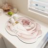 Tapete de Drenaje para Encimera de Cocina Paño Tecnológico Escritorio Aislamiento Térmico Tapete para Mesa Secado de Vajilla Lavable sin Lavado Tapete para Mesa Absorbente de Agua de Secado Rápido