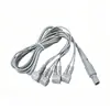 Producción Personalizada de Conector R-Cao de Plástico de 9P a Conector Hembra Magnético Sr 3.5, 8 en 1, Gris, Botones Pueden Ser Grabados con Láser
