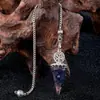 Pendente de Metal Liga Árvore da Vida Resina Cristal Meditação Retro Corrente Fita Gotejante Pêndulo Atacado