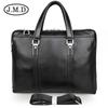 Maletín de Cuero Genuino para Hombre Bolso de Negocios Bolso para Documentos de Piel de Vaca Gran Capacidad Bolso para Portátil de 15.6 pulgadas Bolso de Negocios Impermeable