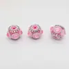 Anillo de cristal de ojo de gato de alta resistencia, perla, bola de diamante, cuentas con agujero pasante, accesorios de material para bolígrafo de cuentas DIY, llavero de teléfono