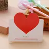 Tarjeta de felicitación universal con forma de corazón creativa coreana transfronteriza Tarjeta de mensaje de agradecimiento y bendición Tienda de flores para festivales y cumpleaños Flores frescas Regalos pequeños