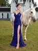 Comercio Exterior Transfronterizo Moda Sexy Industria Pesada Brillante Vestido Verano Mujer Tirantes Banquete Fiesta Vestido de Fiesta Francés Alto Nivel Sensación