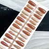 Folha de adesivo de unha gradiente de caramelo para unhas glitter pequeno livro vermelho explosões usar unha Eu unha pré-fabricada folha de unha postiça branca atacado