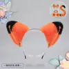 Faixa de Cabelo Lolita de Pelúcia Feita à Mão com Orelhas de Gato Acessórios de Cabelo Kc Headwear de Orelhas de Animal Grampo de Cabelo de Orelha de Raposa